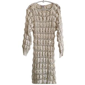 Long Sleeve Crochet Dress